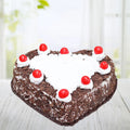 Heart Shaped Black Forest Cake