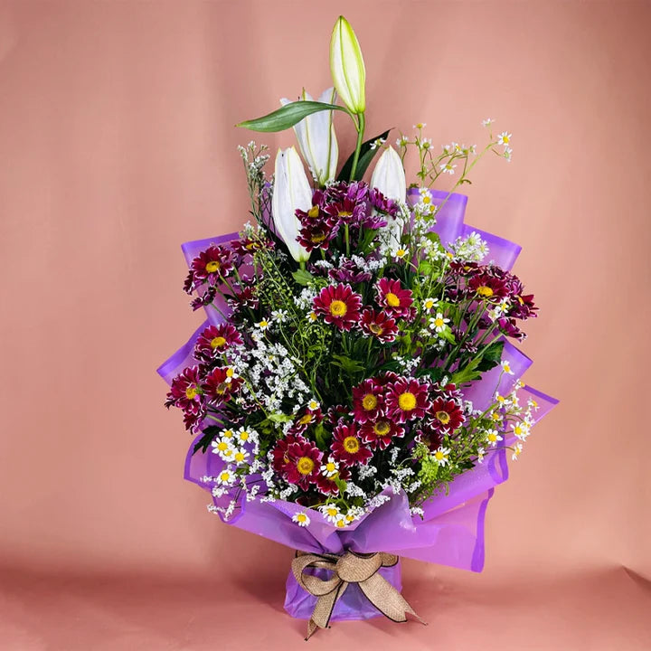 Bewitching Santini & Lily flower bouquet