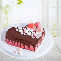 Heart Shaped Red Velvet Chocolate Cake