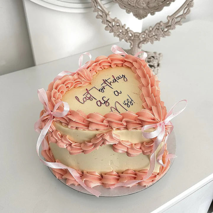 Pink Dream Ribbon Cake