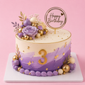 Floral Pink Birthday Cake