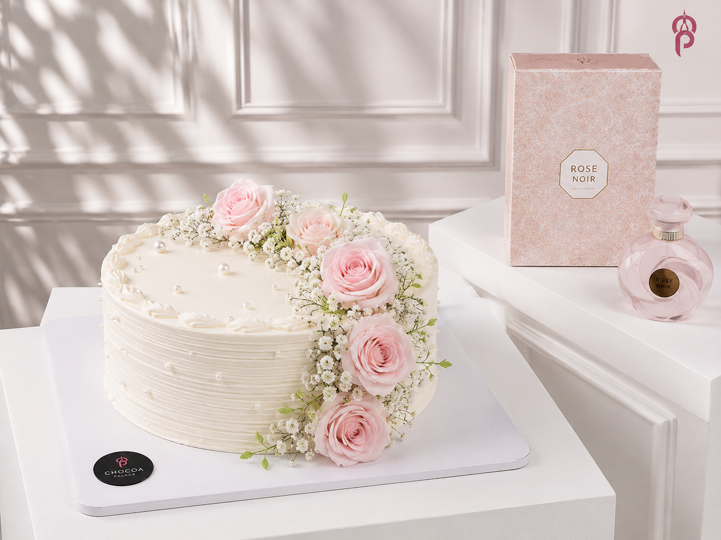 Flour basket Cake and Rose noir perfume
