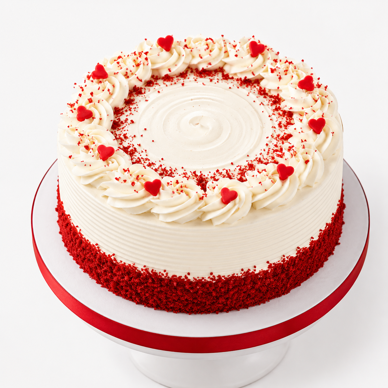 Red Velvet Cake with designer Heart
