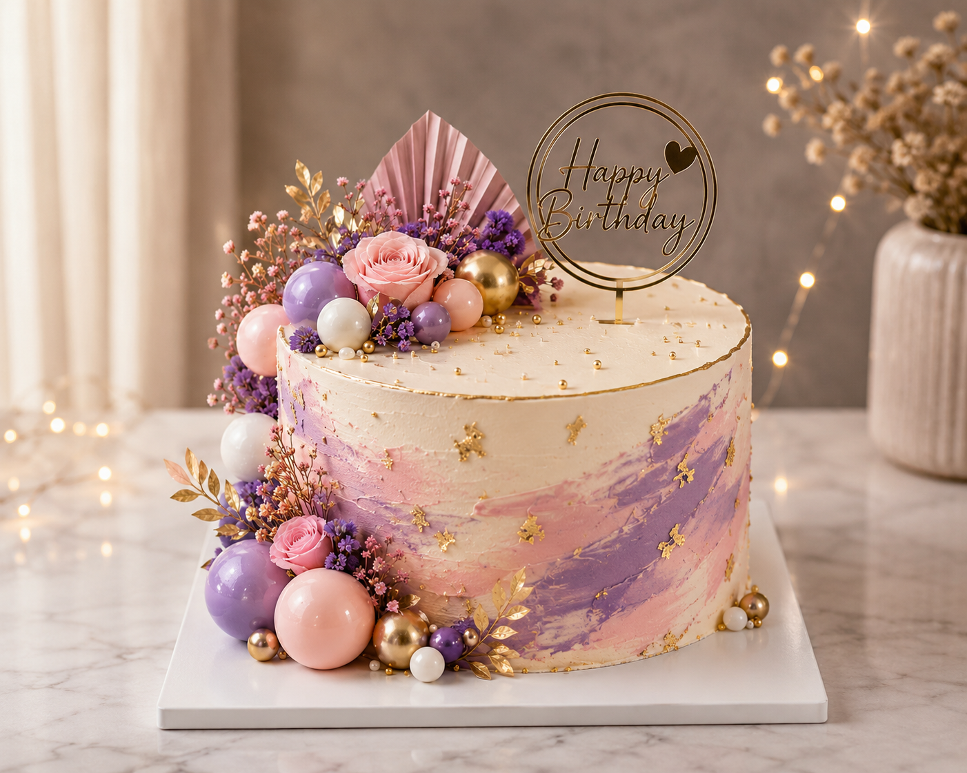 Elegant Pink Cake