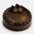 Tempting Truffle Cake with Chocolate and Cookies.