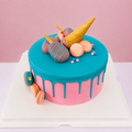 Flavoursome Pink & Blue Cake