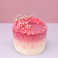 Delicious Pink & White Cake