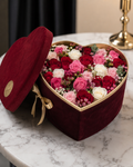 Heart-Shaped Assorted Roses Gift Box