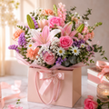 Alluring Mix Flowers in a Cute Bag