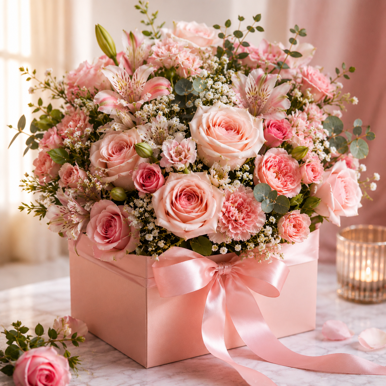 Charming Blush Blossom Box