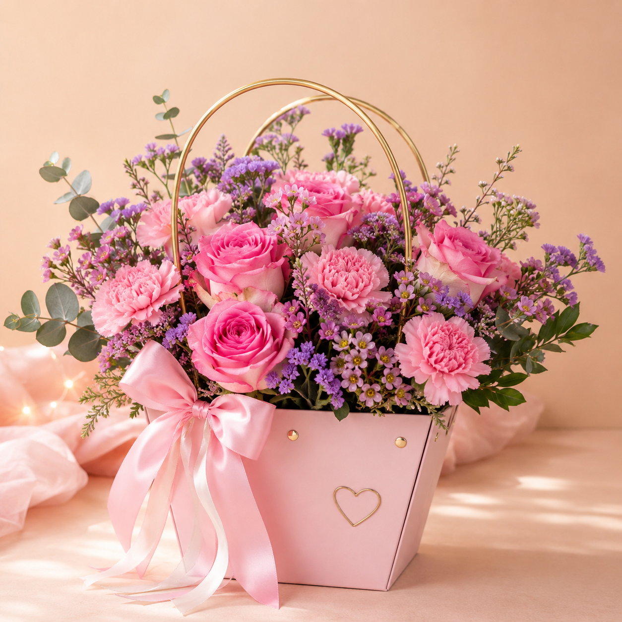 Pink Blushing Beauty Bag