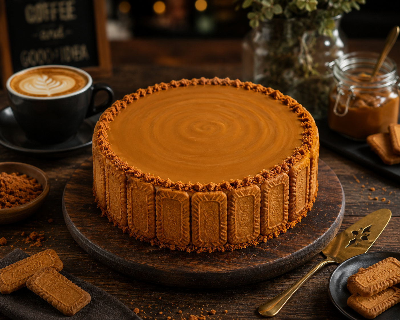 Lotus Malt Cake