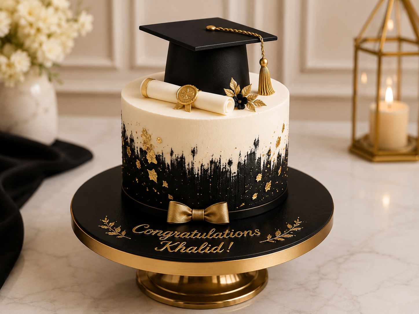 Graduation Theme Cake