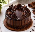 Chocolate Dripped Mouthwatering Pink Cake