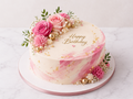 Beautiful Pink Macaron Cake
