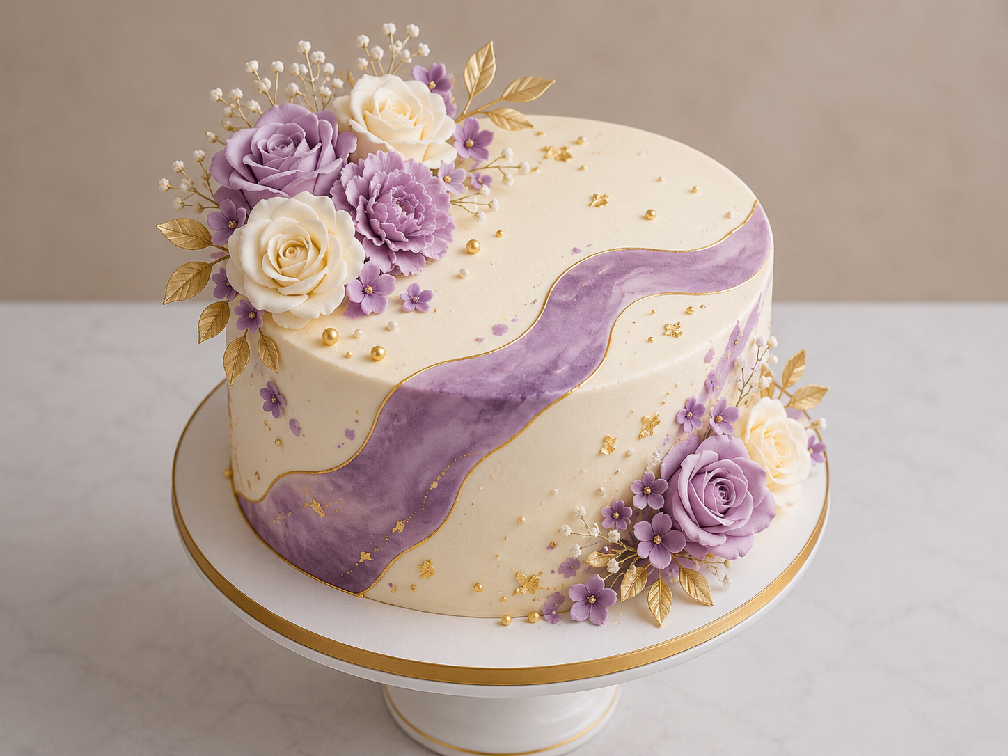 Lavender Pearl Cake
