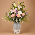 Luxe Floral Fountain Vase